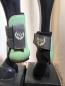 Preview: HV Polo Gamaschen und Streichkappen  4er Set Warmblut  helblau und Lemon